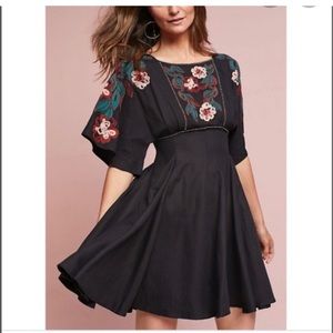 SOLD 🚫 Feather and bone embroidered swing dress | SP
